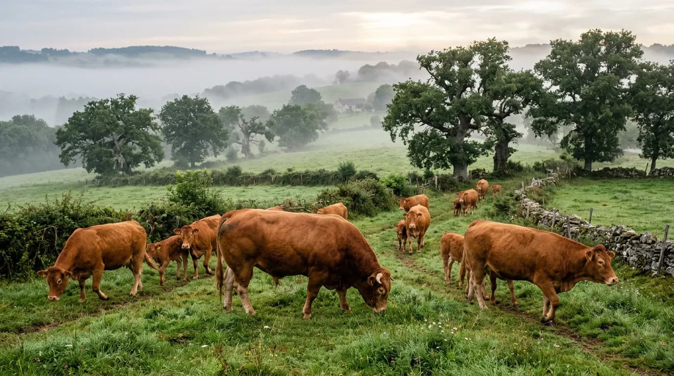 Limousin-Rinder: Ratgeber zu Merkmalen, Pflege und Einkauf